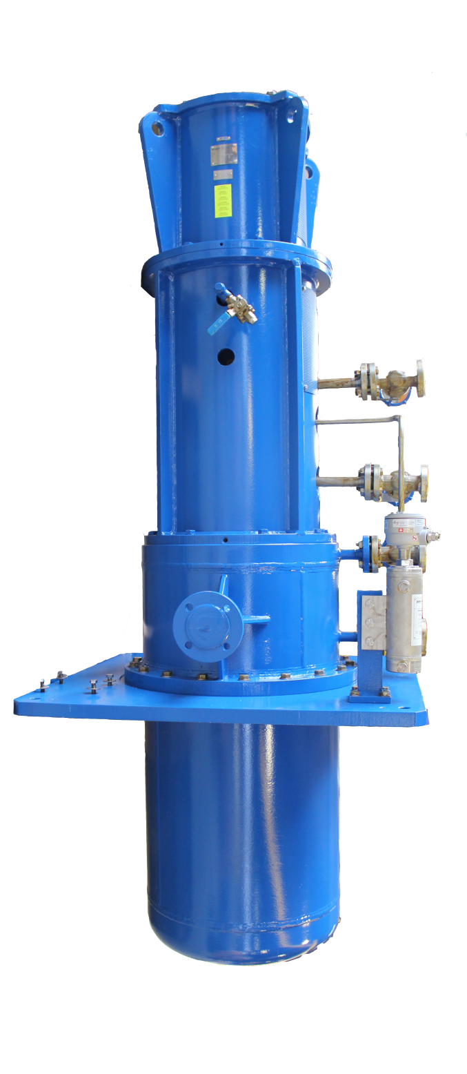 Ausschnitt einer vertikalen Hochdruckpumpe in Topfausführung (VS6)