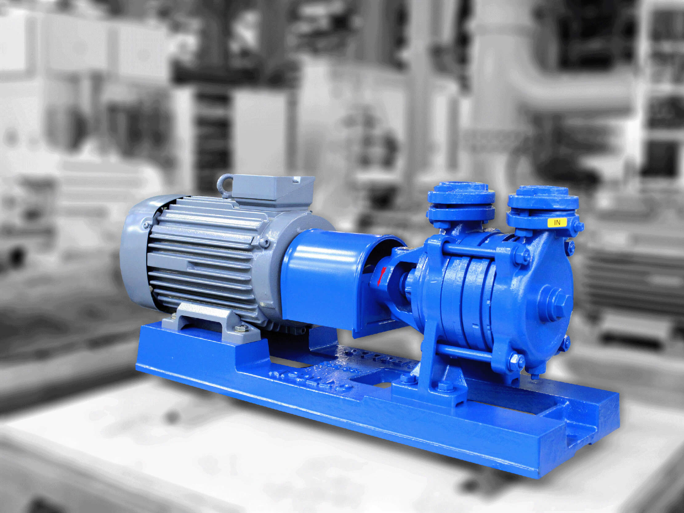 Apollo Seitenkanalpumpe als effiziente Lösung für Vakuumerzeugung und Förderaufgaben in der Wasserindustrie, mit kompakter Bauform.