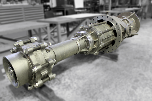 Apollo VS-Pumpe gemäß API 610, vielseitig einsetzbar in der Industrie mit mehrstufigem oder einstufigenAufbau für hohe Förderhöhen, energiesparenden Betrieb und platzsparenden Einbau.